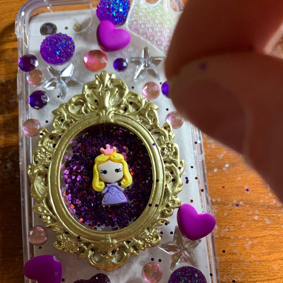 Purple Princess Bling Phone Case - Picture 2 of 3